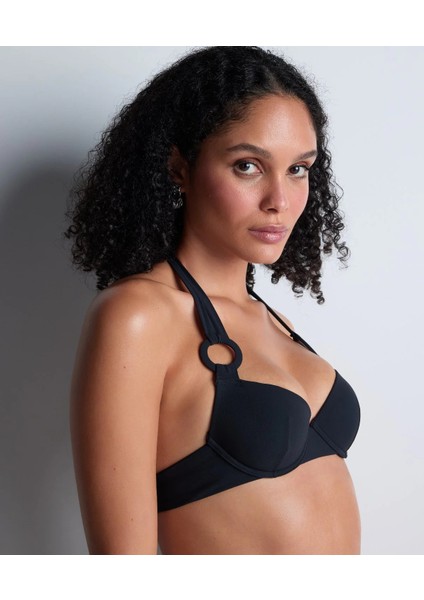 Summer Essence Push-Up Bikini Üstü, Balenli, Kalıplı, Altın Detaylı, Geri Dönüşümlü Kumaş fiyatları