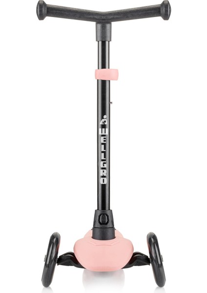 Işıklı Scooter, 3 Tekerli Yükseklik Ayarlı Çocuk Scooter, Pembe