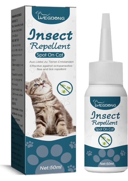Pet Anti-Flea Kene Ajan Köpek In Vitro Deworming Kedi Temiz Cilt Bitleri Tick Dropscolor: 50ML (Yurt Dışından)