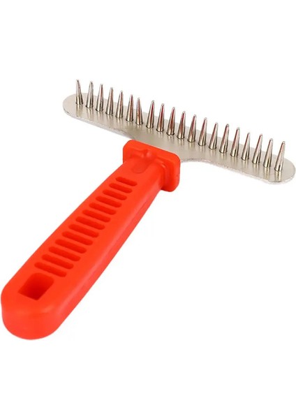 Profesyonel Köpek Tırmığı Uzun Saç Kedi Köpek Asma Tırmık Fırçası k Için Paspaslı Saç Düğümleri Karışıklıklar Evcil Hayvan Ürünleri: Basit (1 Sıra Pimler) (Yurt Dışından)