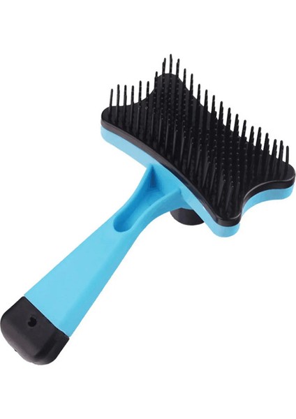 Kedi Köpek Tüy Temizleme Bakım Tarakı Kendiliğinden Temizlenen Tırmalama Tarakı Yavru Kedi Parazit Giderme Bakım Pet Temizleme Banyo Tarakı mavi (Yurt Dışından)
