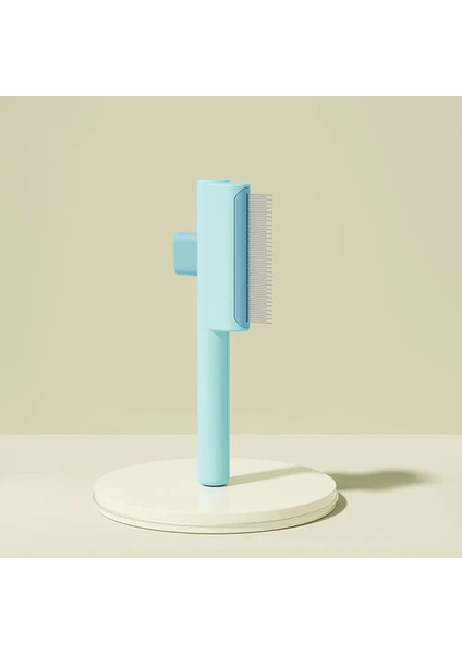 Kendini Temizleyen Evcil Hayvan Tüyü Temizleme Taraklı Basma Düğmesi ile Düğümleri Çözücü Kedi Bakım Fırçası ve Püskürtme Fırçası Kısa ve Uzun Tüylü Renk:mavi-Uzun Kısa (Yurt Dışından)