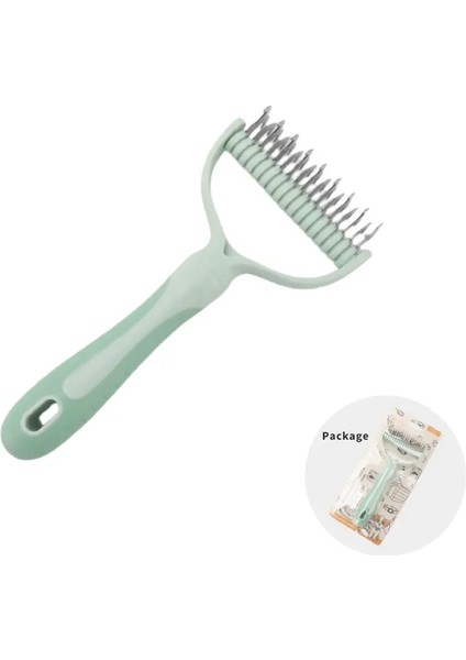 Kedi Fırçası Kedi Kürt Düğüm Kesici Evcil Hayvanlar Epilasyon Tavuk Köpek Tımarlama Aletleri Çift Taraflı Paslanmaz Fırça Ev Pet Ürünleri Renk: Yeşil/boyut: L (Yurt Dışından)