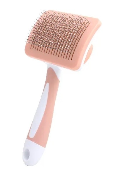 Evcil Saç Döküntüsü Tarak Köpek Kedi Fırçası Bakım Uzun Tüylü Iç Mekan Kedileri Fırça Saç Temizleyici Güzellik Slicker Pet Malzemeleri Renk:turuncu (Yurt Dışından)