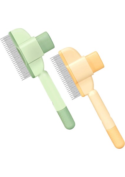 Evcil Hayvan Bakım Tırmığı Kedi Tüy Tarak Paslanmaz Çelik Köpek Bakım Fırçası Temizleme Banyo Fırçası Parçalananları Kedi Aksesuarları RENK:2ADET/BOYUT:PP (Yurt Dışından)