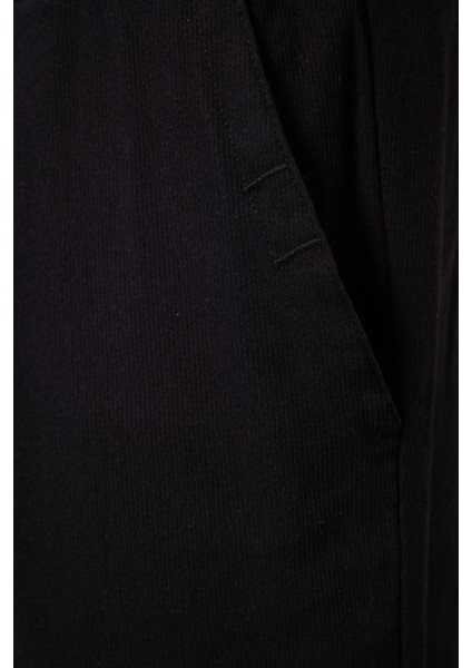 Siyah Standart Fit Dokuma Hafif Esnek Chino Erkek Pantolon - 82176 modelleri