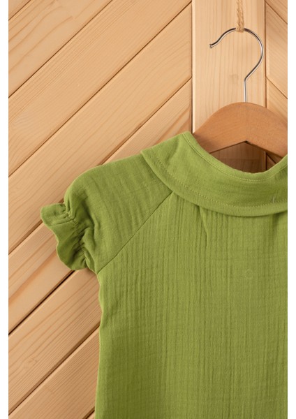 Bebek, Çocuk, Fırfırlı, Tulum, Müslin Kumaş, % 100 Pamuk, Organik Kumaş modelleri