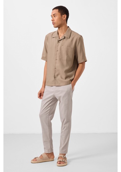 Taş Standart Fit Dokuma Hafif Esnek Chino Erkek Pantolon - 82179 fiyatları