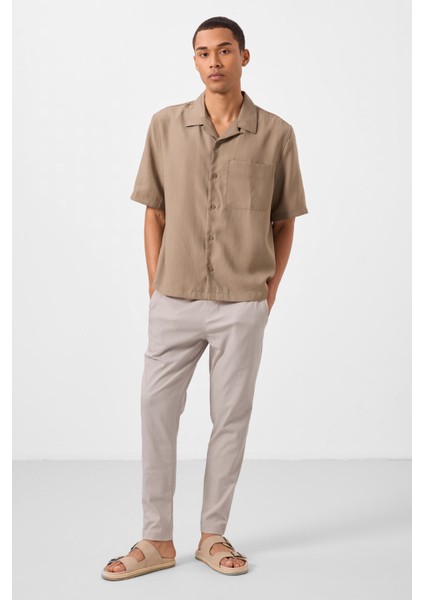 Taş Standart Fit Dokuma Hafif Esnek Chino Erkek Pantolon - 82179 indirimleri