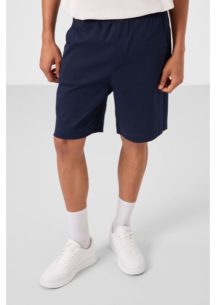 Lacivert Standart Fit Dokuma Hafif Esnek Chino Erkek Şort - 81293 fırsatları