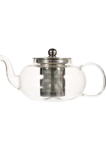 Sze Cam Bitki Çayı Demliği 600 ml - Çelik Süzgeçli Demlik New 1117038