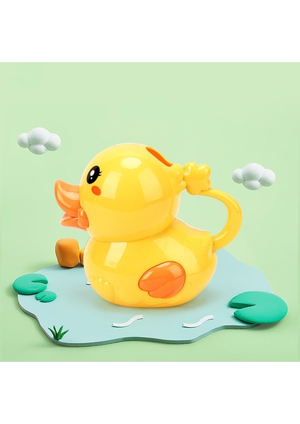 Sarı Stil Bebek Duş Oyuncak Su Dökme Tenceresi Banyo Çocuklar Su Oyunları Sarı Ördek Seti Plaj Oyuncakları (Yurt Dışından)