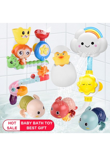 12 Adet Tarzı Çocuklar Için Banyo Oyunları Seti Oyuncaklar Duvara Yapışan Emici Kupalar ile Banyo Küveti Için Sıcak Satış Bebek Banyo Oyuncakları (Yurt Dışından)