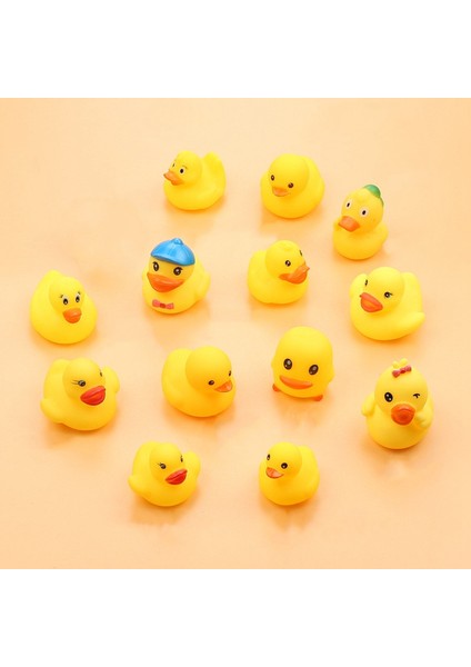 E Stili Yeni Doğan Bebek Banyo Ördek Oyuncakları Hediye Banyo Kauçuk Büyük Sarı Ördek Banyo Oynama Sıkıştırma Yüzen Ördekler (Yurt Dışından) fırsatları