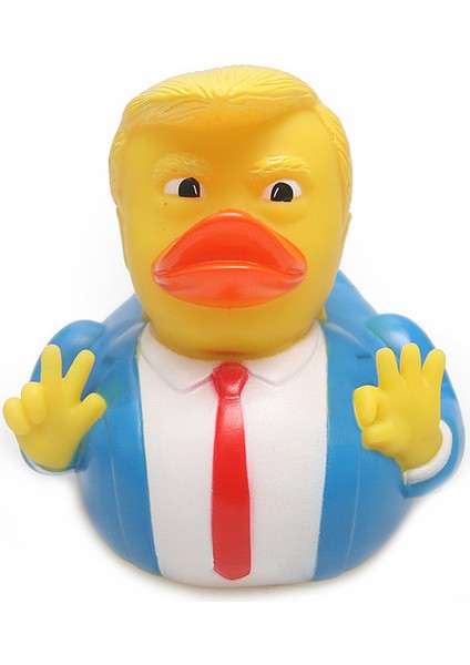 Sarı Stil Yeni Karikatür Trump Ördek Banyo Duş Su Yüzen Abd Başkanı Kauçuk Ördek Bebek Oyuncak Su Oyuncak Duş Ördek Çocuk Banyo Yüzen Oyuncak (Yurt Dışından)