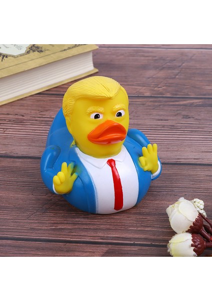 Sarı Stil Yeni Karikatür Trump Ördek Banyo Duş Su Yüzen Abd Başkanı Kauçuk Ördek Bebek Oyuncak Su Oyuncak Duş Ördek Çocuk Banyo Yüzen Oyuncak (Yurt Dışından) modelleri