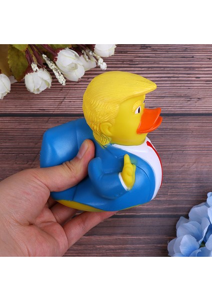 Sarı Stil Yeni Karikatür Trump Ördek Banyo Duş Su Yüzen Abd Başkanı Kauçuk Ördek Bebek Oyuncak Su Oyuncak Duş Ördek Çocuk Banyo Yüzen Oyuncak (Yurt Dışından) indirimleri