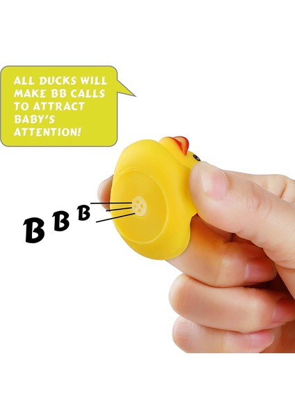 120 Adet Tarzı Yüzme Havuzu Parti Oyuncakları Hediye Erkek Kızlar Için Bebek Duşu Su Oyuncakları Yüzen Ördek Yüzmek Çıngıraklı Kauçuk Ördek Ördekçik Float Banyo Oyuncakları (Yurt Dışından)