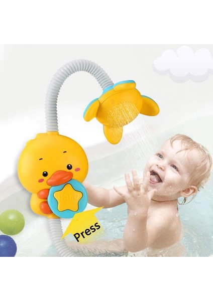 BT0089BU Kutu Stili Yok Bebek Banyo Oyuncakları Ördek Banyo Oyuncakları Emici Duş Elektrikli Sprey Su Oyuncakları Çocuklar Için Dış Havuz Küvet Oyuncakları Fıskiye (Yurt Dışından) fiyatları