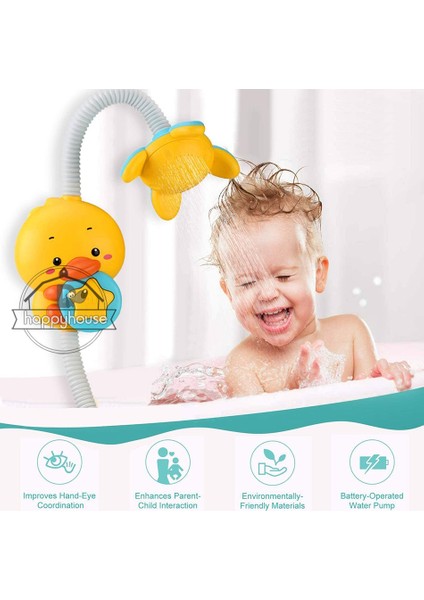 BT0089BU Kutu Stili Yok Bebek Banyo Oyuncakları Ördek Banyo Oyuncakları Emici Duş Elektrikli Sprey Su Oyuncakları Çocuklar Için Dış Havuz Küvet Oyuncakları Fıskiye (Yurt Dışından) modelleri