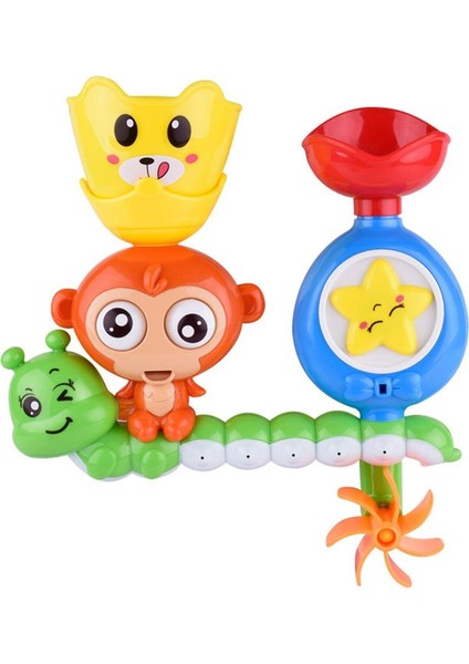 Maymun Stili Bebek Banyo Oyuncakları Duvar Emici Misket Yarış Pisti Banyo Küvet Maymun Su Fışkırtıcı Oyun Oynama Için Kendin Yap Kit'i (Yurt Dışından)