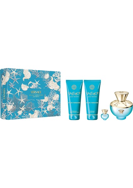 Dylan Turquoise Edt 100 ml + Body Lotion 100 ml + Shower Gel 100ML + Edt 5ml