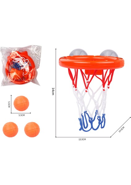 Turuncu Tarzı Küçük Çocuk Banyo Oyuncakları Bebek Kız Erkek Için Basket Atma Banyo Oyun Seti 3 Mini Plastik Basketbol ile Eğlenceli Duş (Yurt Dışından)