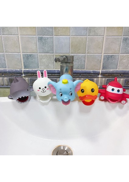 CC031 Fil Stili Sevimli Çizgi Film Musluk Uzatıcı Çocuklar El Yıkama Banyo Lavabo Aksesuarları Mutfak Pratik Bebek Yıkama Yardımcısı Su Oyuncakları (Yurt Dışından) modelleri