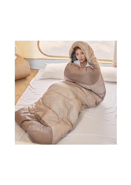 Çadır, Outdoor, Dış Mekan 0 °C / -5 °C Çok Mevsimli Uyku Tulumu -Bej