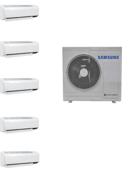 Wind Free Multi 1+5 Sistem (AJ100TXJ5KH/EA) 7+7+7+7+7 Btu 10 Kw Dış Ünite
