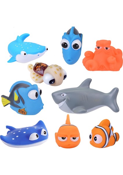 No.7 Tarzı Bebek Banyo Oyuncakları Nemo Dory Yüzen Sprey Sıkma Oyuncaklar Yumuşak Kauçuk Banyo Oynama Hayvanlar Çocuklar Banyo Palyaço Balığı Oyuncak (Yurt Dışından) indirimleri