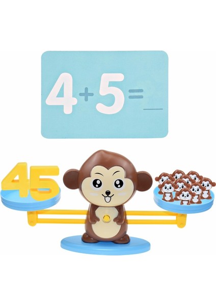 Kahverengi Maymun Stili Montessori Matematik Oyuncak Dijital Maymun Denge Terazisi Eğitici Matematik Penguen Dengesi Sayı Tahtası Oyunu Çocuklar Için Öğretici Oyuncaklar (Yurt Dışından)