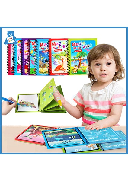 Ben Robot Tarzı 8 Tür Sihirli Su Çizim Kitabı Montessori Oyuncaklar Yeniden Kullanılabilir Boyama Kitabı Çizim Tahtası Duyusal Erken Eğitici Oyuncaklar Çocuklar Için (Yurt Dışından) indirimleri