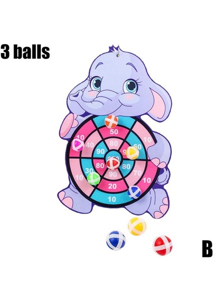 B Tarzı Çocuklar Hedef Yapışkan Top Atma Dart Tahtası Spor Çocuklar Eğitici Oyunlar ile Dart Top Ebeveyn-Çocuk Etkileşimli Oyuncaklar (Yurt Dışından)