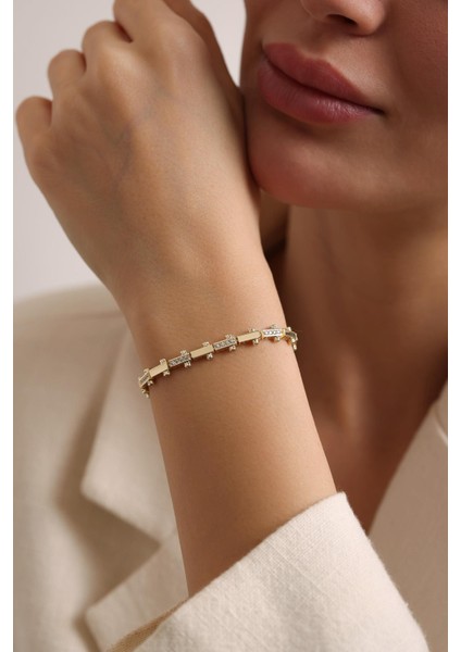 14 Ayar Vagon Altın Bileklik modelleri