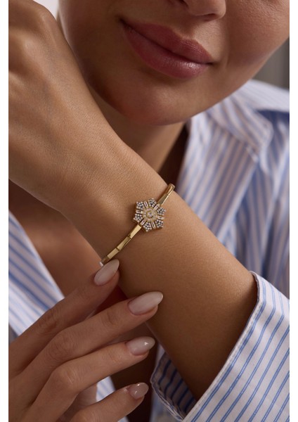 14 Ayar Taşlı Şövalye Altın Bileklik fiyatları