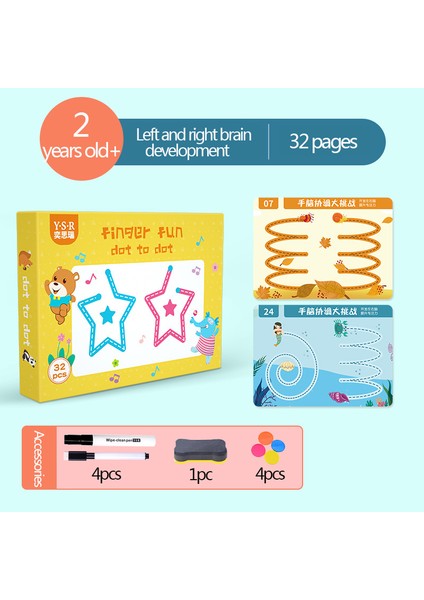 Stil 2 Stil Çocuklar Için Montessori Oyuncakları Eğitici Matematik Oyuncakları Çizim Tableti Kalem Kontrolü El Eğitimi Erkek Kız Şekil Matematik Eşleştirme Oyun Kitabı (Yurt Dışından)
