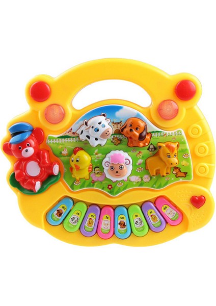 Kırmızı Stil Çiftlik Hayvan Sesli Çocuk Piyano Müzik Oyuncak Müzikal Hayvanlar Sesi Yapan Klavye Piyano Bebek Çalma Tipi Müzik Aletleri Eğitici (Yurt Dışından) fırsatları