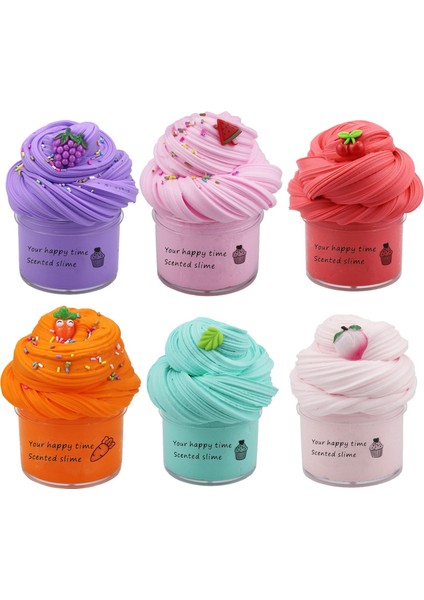 Bir Stil Kendi Yapımı Tereyağı Slime Meyve Seti Yumuşak Esnek ve Yapışkan Olmayan Bulut Slime Yapımı Kokulu Oyuncak Parti Favorileri Çocuklar Için Hediye 70ML (Yurt Dışından) fiyatları
