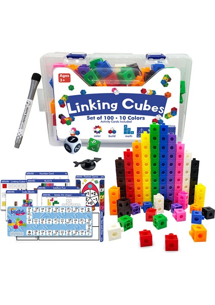 B Tarzı Montessori Gökkuşağı Matematik Bağlantı Küpleri Eğitici Oyuncak Kutusunda 10 Renkli Kurdele Gardıropsal Matematik Sayma Yığın Küpleri Oyuncağı (Yurt Dışından) fiyatları