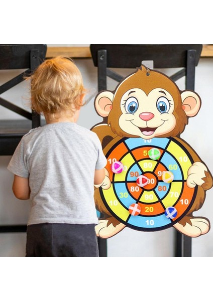 D Stili Çocuklar Hedef Yapışkan Top Atma Dart Tahtası Spor Çocuklar Eğitici Oyunlar ile Dart Top Ebeveyn-Çocuk Etkileşimli Oyuncaklar (Yurt Dışından)