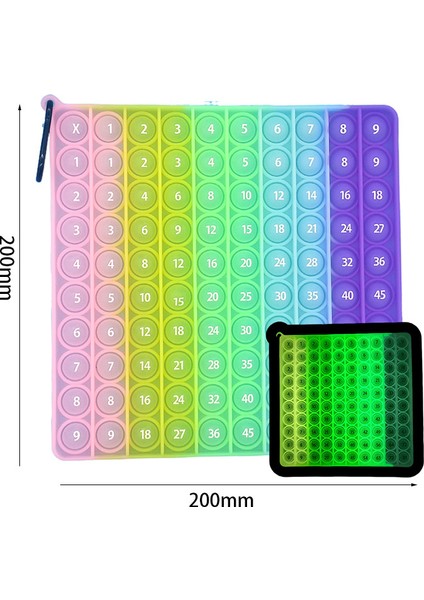 Yeni 9x9 Stili Montessori Büyük Boy It 100 Kabarcık Çocuk Oyuncakları Bebek Matematik Aralığı 9x9 Çarpım Tablosu Öğretim Yardımcıları Eğitici Oyuncaklar (Yurt Dışından)