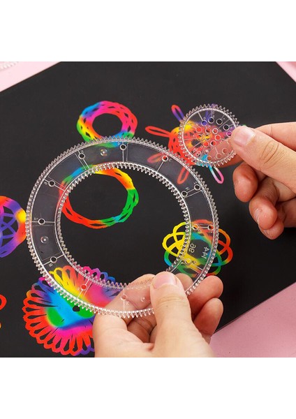 22 Adet Tarzı Çocuklar Için Eğlenceli Dişli Tekerlekler Spirograph Çizim Oyuncak Seti Yaratıcı Eğitici Oyuncak (Yurt Dışından)