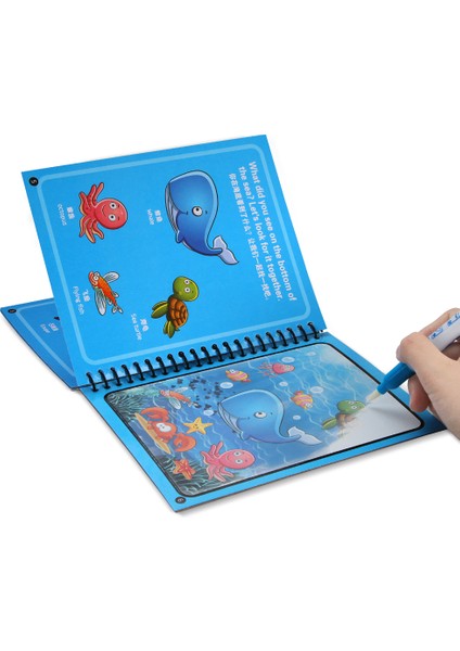 Sualtı 1TZ1GGH Stili Sihirli Su Çizim Kitabı Boyama Kitap Doodle Sihirli Kalem Boyama Çizim Tahtası Çocuk Oyuncakları Doğum Günü Yılbaşı Hediye Gyh (Yurt Dışından) fırsatları