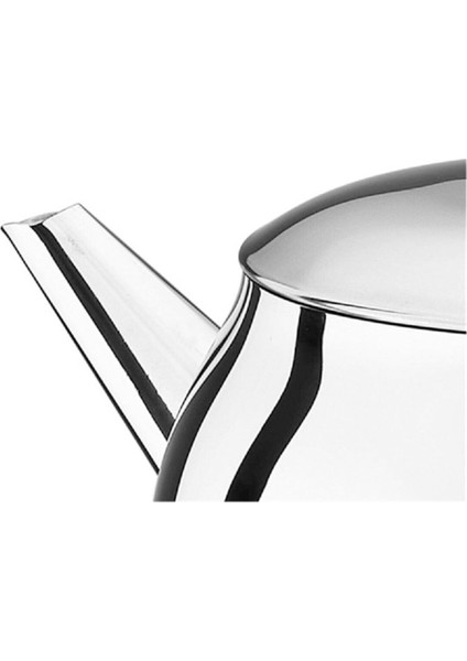 Gri Orta Boy Metal Kulp Küre Çaydanlık, Şık ve Dayanıklı Tasarım, 1,1 L fırsatları