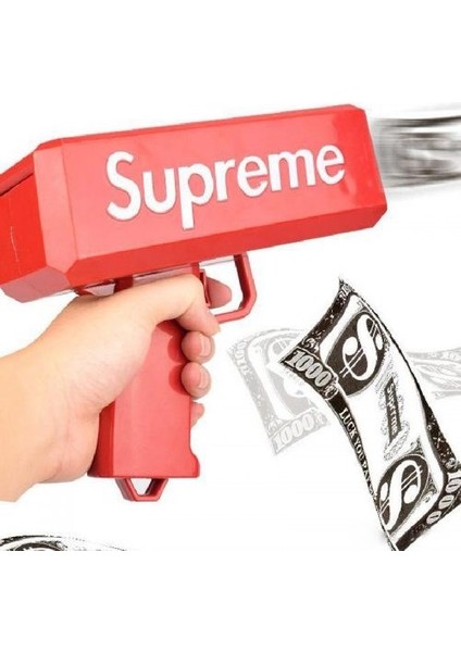 Para Fırlatma Saçma Tabancası Top Supreme Banknot Süper Para Silah Oyuncaklar Parti Oyunu