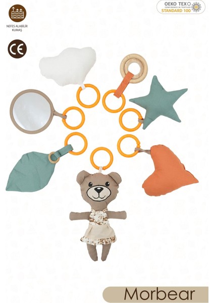 7'li Yenidoğan Oyuncak Seti,hışırtılı,vikvikli Asılı Oyuncak,seyahat Oyuncağı,morbear Girl Kapiçino fiyatları