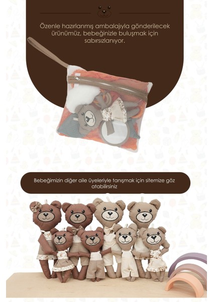 7'li Yenidoğan Oyuncak Seti,hışırtılı,vikvikli Asılı Oyuncak,seyahat Oyuncağı,morbear Girl Kapiçino indirimleri