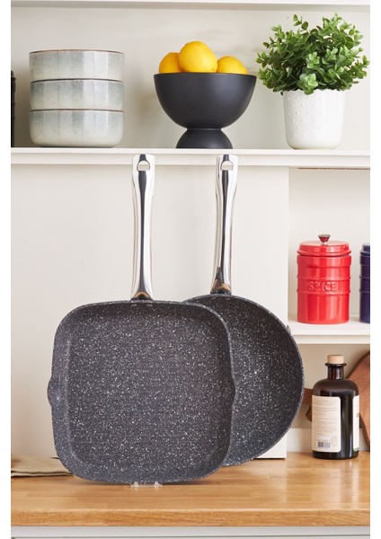 Biogranit Navy Stone Wok Grill Set