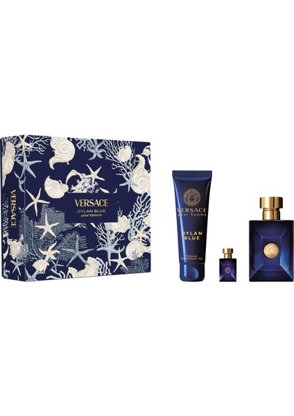Dylan Blue Pour Homme Edt 100 ml + Shower Gel 150 ml + Edt 5 ml